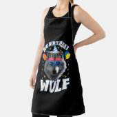 Grote Verjaardags Wolf voor Wolven Schort (Insitu)