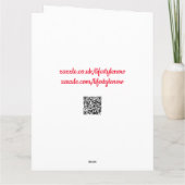 Grote verjaardagskaart - Mijlsteen Gold Kaart (Achterkant)