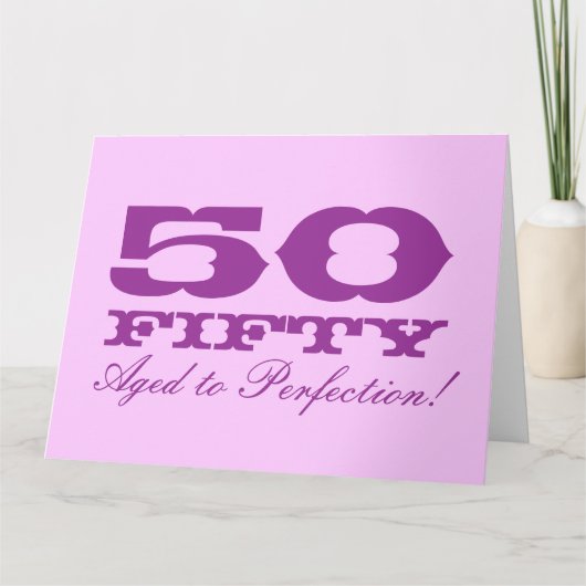 Grote verjaardagskaart voor vrouwen | Extra groot  Kaart (Voorkant)