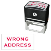 Grote Verkeerd Adres Onbekend Zelfinktende Stempel (In situ)