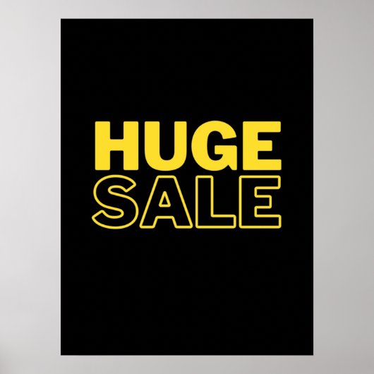 GROTE VERKOOP POSTER (Voorkant)