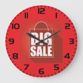 Grote Verkoop Rode Retail Bag Design Grote Klok (Voorkant)