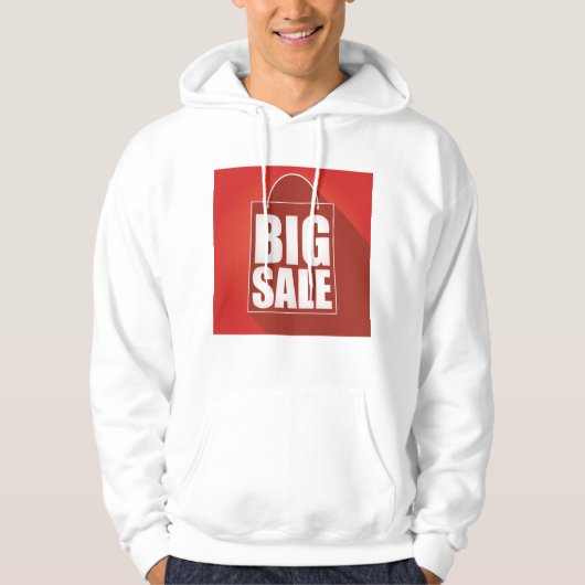 Grote Verkoop Rode Retail Bag Design Hoodie (Voorkant)