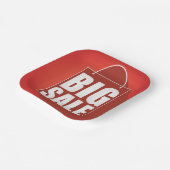 Grote Verkoop Rode Retail Bag Design Papieren Bordje (Gebogen)