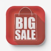 Grote Verkoop Rode Retail Bag Design Papieren Bordje (Voorkant)