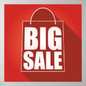 Grote Verkoop Rode Retail Bag Design Poster (Voorkant)