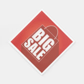 Grote Verkoop Rode Retail Bag Design Servet (Hoek)