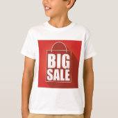 Grote Verkoop Rode Retail Bag Design T-shirt (Voorkant)