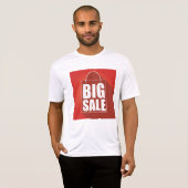 Grote Verkoop Rode Retail Bag Design T-shirt (Voorkant volledig)