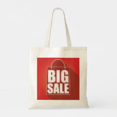 Grote Verkoop Rode Retail Bag Design Tote Bag (Achterkant)