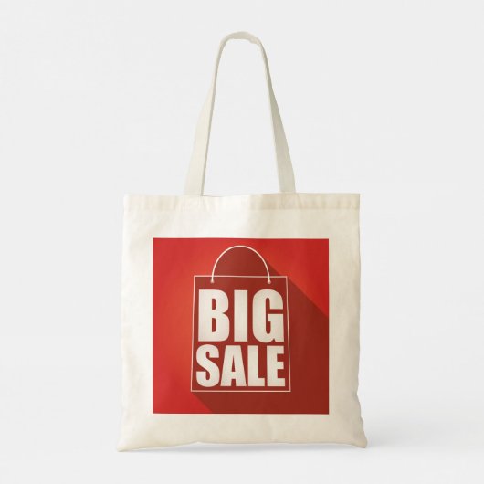 Grote Verkoop Rode Retail Bag Design Tote Bag (Achterkant)