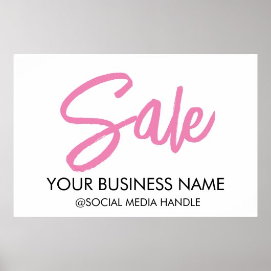 Grote verkoop Sign Bedrijfsnaam voor winkels Poster (Voorkant)