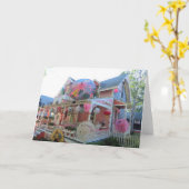 Grote verlichting in roze - Martha's wijntuin Kaart (Gele Bloem)