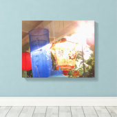 Grote verlichtingslampions - Martha's wijntuin Canvas Afdruk (Insitu (Houten vloer))