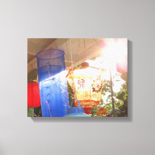 Grote verlichtingslampions - Martha's wijntuin Canvas Afdruk (Voorkant)