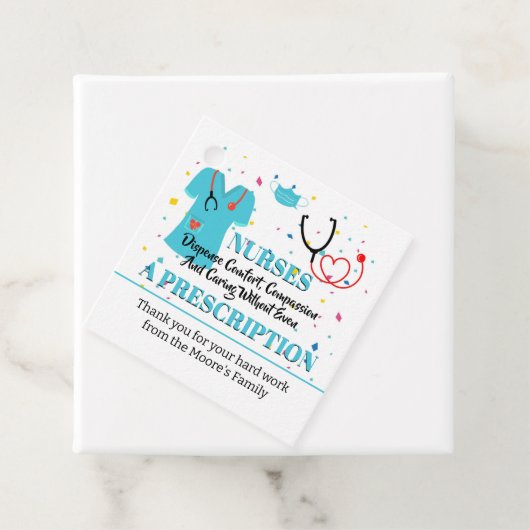 grote Verpleegkundigen zoals u waardering label (In situ)