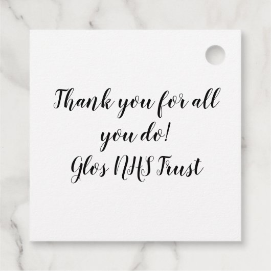 grote Verpleegkundigen zoals u waardering label (Achterkant)