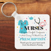 grote Verpleegkundigen zoals u waardering label Sleutelhanger (Voorkant)