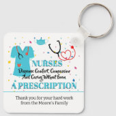 grote Verpleegkundigen zoals u waardering label Sleutelhanger (Achterkant)