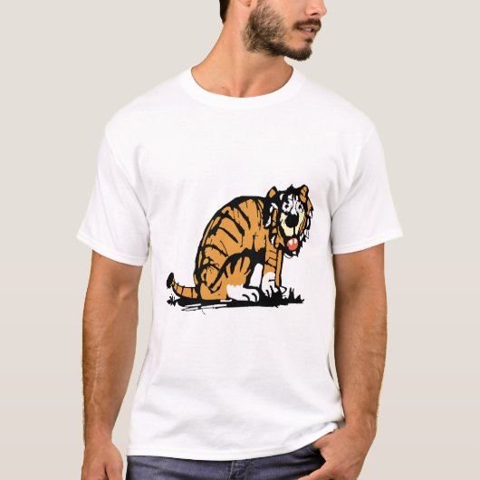 Grote verrassing tijger t-shirt (Voorkant)