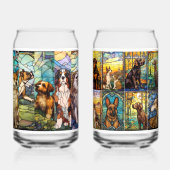 Grote verscheidenheid aan Hondenrassen Blikvorm Glas (Achterkant)