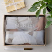 Grote verticale foto met minimale tekst tissuepapier (Geschenk)