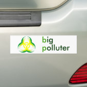 grote vervuiler voor biogevaarlijke bloemen bumpersticker (Op auto)