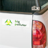 grote vervuiler voor biogevaarlijke bloemen bumpersticker (Op Truck)