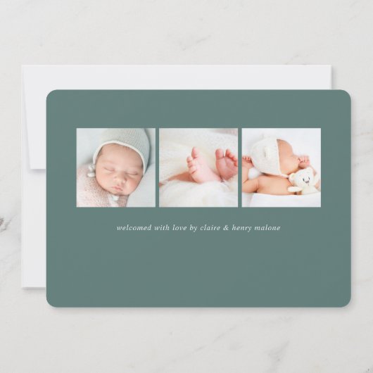 Grote Verwelkoming | Foto Geboorteaankondiging Aankondiging (Achterkant)