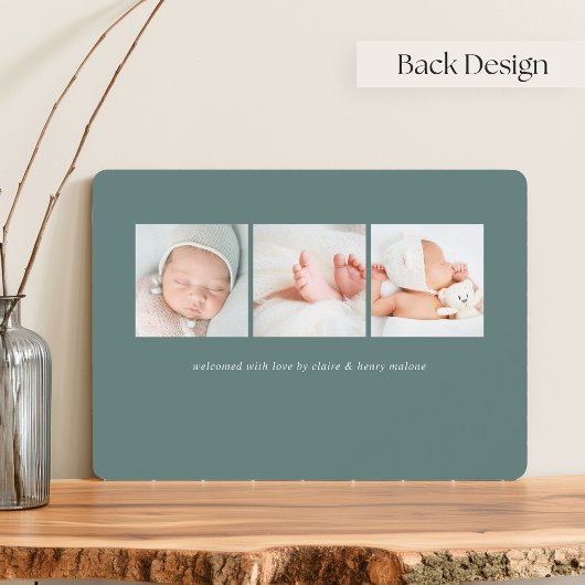 Grote Verwelkoming | Foto Geboorteaankondiging Aankondiging