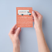 Grote verwijderingsVan, verwijderend Bedrijf Adver Flyer (Hand)