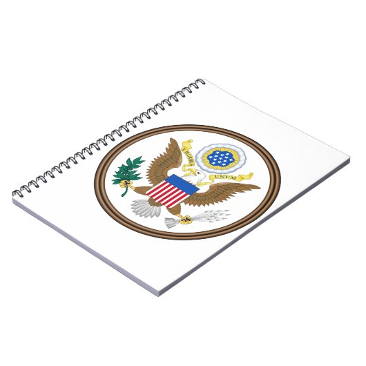 grote verzegeling van de vs notitieboek (Linkerzijde)