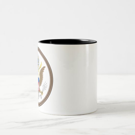 grote verzegeling van de vs tweekleurige koffiemok (Center)