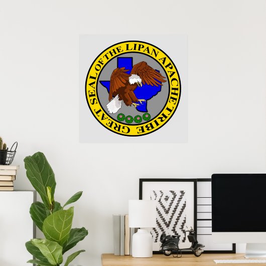 Grote verzegeling van het Poster van de Lipan Apac (Thuiskantoor)