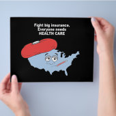 Grote verzekering, iedereen heeft gezondheidszorg  flyer (Hand)