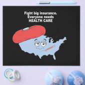 Grote verzekering, iedereen heeft gezondheidszorg  flyer (Enkel)