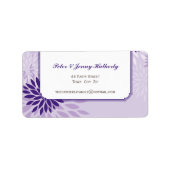 GROTE VERZENDLABELS :: moderne dahlia 1 L Etiket (Voorkant)