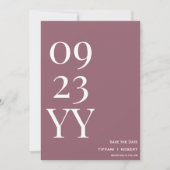 Grote Vet Datum Stof Roze Save The Date (Voorkant)