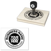 Grote Vetgedrukte Ronde Zakelijke Logo Aangepast Rubberstempel (Gestempeld)