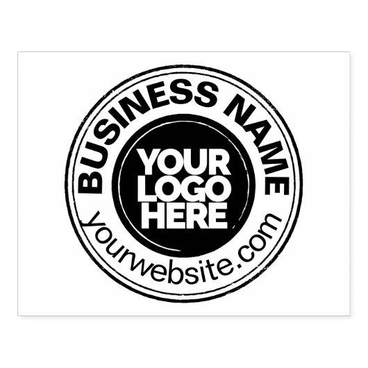 Grote Vetgedrukte Ronde Zakelijke Logo Aangepast Rubberstempel (Afrduk)