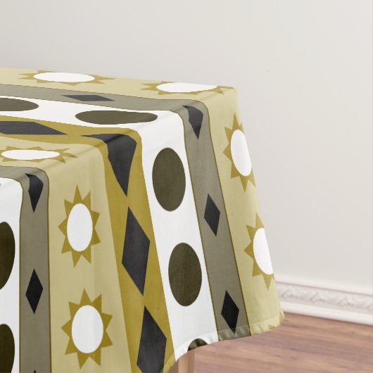 Grote Vette Symbolen met Aangepaste Kleur Tafelkleed (Voorbeeld)