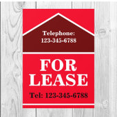 GROTE VETTE TE HUUR BORDEN Vastgoed Raamsticker