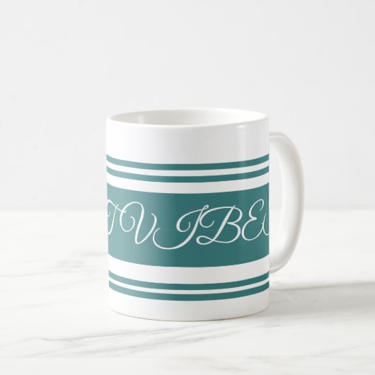 Grote Vibes Green Luxury Mok, koffie-mok Koffiemok (Voorkant rechts)