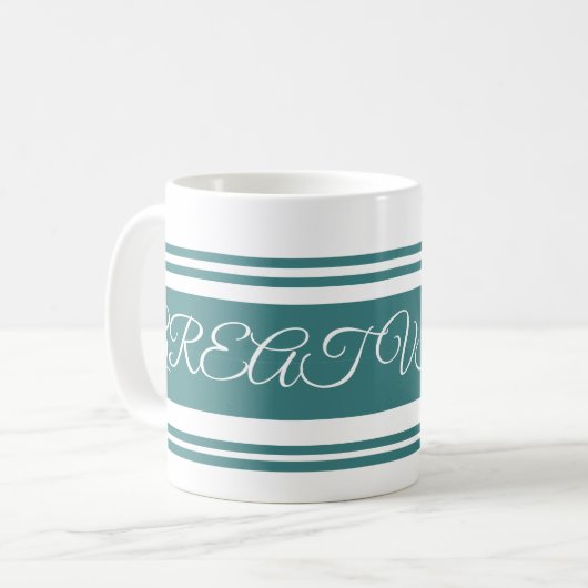 Grote Vibes Green Luxury Mok, koffie-mok Koffiemok (Voorkant links)