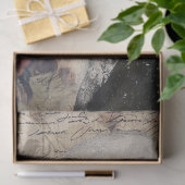 Grote Victoriaans Gotische Meisje & Bloemen Decoup Tissuepapier (Geschenk)