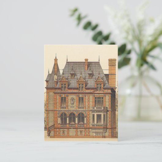 Grote Victoriaans staat Briefkaart (Staand voorkant)