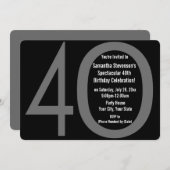 Grote vier zero Birthday-feestdagen Kaart (Voorkant / Achterkant)