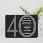 Grote vier zero Birthday-feestdagen Kaart (Staand voorkant)