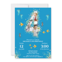 Grote vierde fotocollage op zaterdag onder het Zee