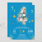 Grote vierde fotocollage op zaterdag onder het Zee Kaart (Voorkant / Achterkant)